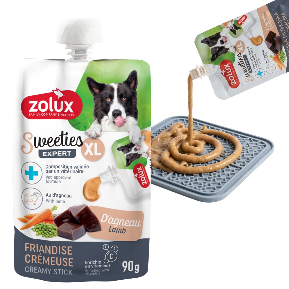 Przysmak Kremowy dla Psa SWEETIES XL z Jagnięciną 5x90g ZOLUX